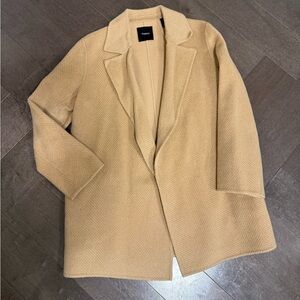 Theory Clairene Wool-Cashmere Blend Felt coat -P